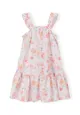 Girls Shoulder Strap Tiered Dress with Frill Girls Shoulder Strap Tiered Dress with Frill