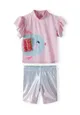 Girls 2 Piece Short Sleeve Rash Top and Short Set Girls 2 Piece Short Sleeve Rash Top and Short Set