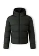 Men PU jacket with hood and zip pockets
