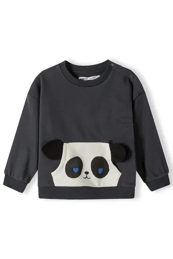 Girls Crew Sweatshirt With Panda Pocket <span>(1y-3y)</span>-1