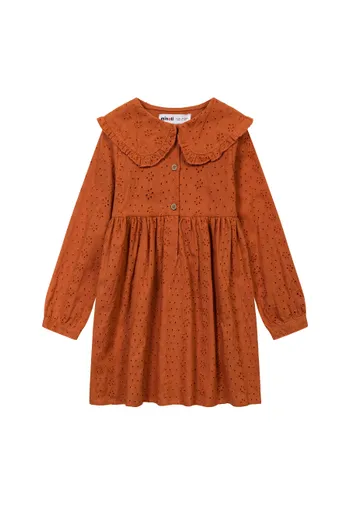Girls Boderie Dress with Collar <span>(1y-8y)</span>-1