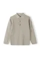 Boys Fine knit polo jumper with button