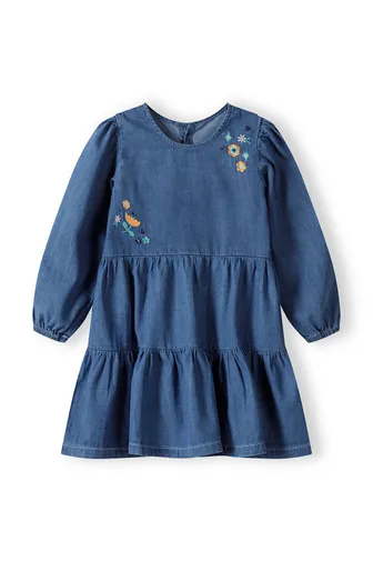 Girls Chambray Tiered Dress <span>(3m-3y)</span>-1