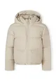 Girls Short water repellent quilted jacket with hood and high collar Girls Short water repellent quilted jacket with hood and high collar
