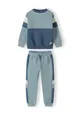 Boys Crew neck and joggers set with colourblock design Boys Crew neck and joggers set with colourblock design