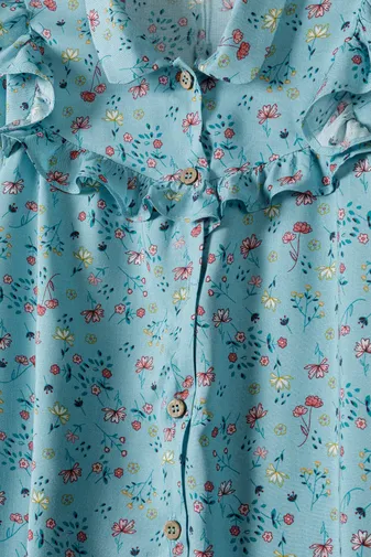Girls Ditsy Floral Printed Shirt Dress <span>(1y-8y)</span>-3