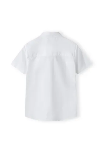 Boys Short Sleeve Oxford Shirt with Chest Embroidery  <span>(8y-14y)</span>-2