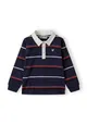 Boys Striped long sleeve polo shirt with collar and embroidery Boys Striped long sleeve polo shirt with collar and embroidery