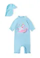 2 Piece Rash Suit and Hat Set with Frill (9m-24m)