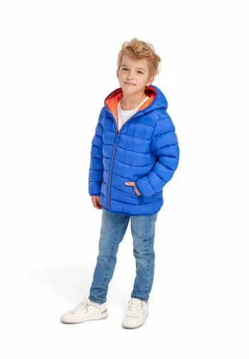 Boys Padded Jacket With Hood And Contrast Lining <span>(2y-8y)</span>-5