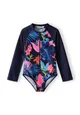 Girls All-Over Print Long Sleeve Rash Bodysuit
