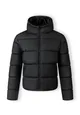 Men PU jacket with hood and zip pockets