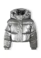 Girls Cropped Metallic Padded Jacket