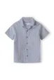 Short Sleeve Linen Shirt with Wooden Button (2y-8y)