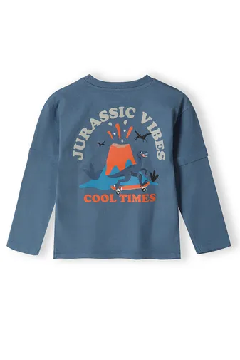 Boys Double Layer Long Sleeve T-shirt With Print <span>(1y-3y)</span>-2