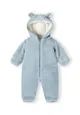 Boys Sherpa snowsuit with 3D ears on the hood and cotton lining Boys Sherpa snowsuit with 3D ears on the hood and cotton lining