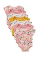 Girls 7 Pack Of Short Sleeved Bodysuits Girls 7 Pack Of Short Sleeved Bodysuits