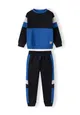 Boys Crew neck and joggers set with colourblock design Boys Crew neck and joggers set with colourblock design