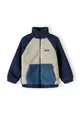 Boys Sherpa fleece jacket with contrast pocket and badge