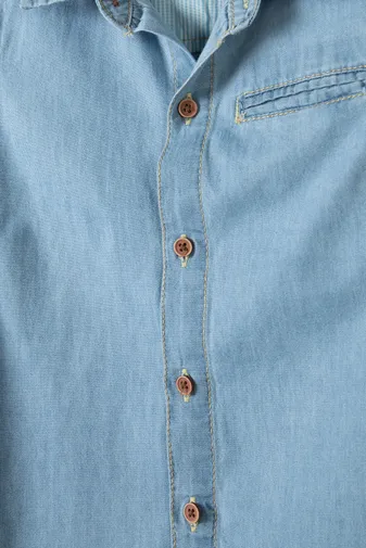 Boys Light Bleached Denim Shirt <span>(3y-14y)</span>-3