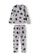 Girls Velour Long Sleeve Pyjama Set