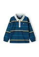 Boys Striped long sleeve polo shirt with collar and embroidery Boys Striped long sleeve polo shirt with collar and embroidery