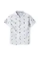 Boys Printed Grandad Shirt Boys Printed Grandad Shirt