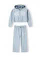 Girls Cropped Zip Through Hoodie and Wide Leg Jogger Set Girls Cropped Zip Through Hoodie and Wide Leg Jogger Set