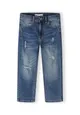 Boys Denim Ripped Straight Leg Jeans