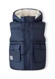Boys Teddy lined gilet with hood and pockets Boys Teddy lined gilet with hood and pockets