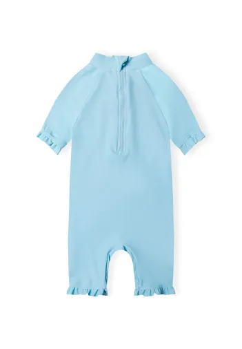2 Piece Girls Rash Suit and Hat Set with Frill <span>(9m-24m)</span>-3
