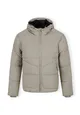 Men Quilted jacket with hood and zip pockets