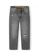 Boys Distressed Denim Jeans with Repair Detail