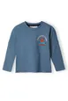 Boys Double Layer Long Sleeve T-shirt With Print