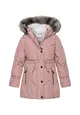Girls Hooded Puffer Jacket With Fur Trim Girls Hooded Puffer Jacket With Fur Trim