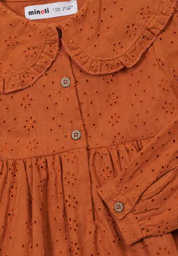 Girls Boderie Dress with Collar <span>(1y-8y)</span>-3