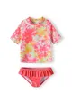 Girls Short Sleeve Rash Top and Knicker Set