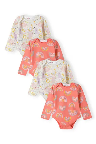 4 Pack Baby Girl Long Sleeve Bodysuit <span>(6m-18m)</span>-1