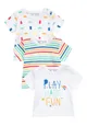A three pack of short sleeve T-shirts (0-12m)