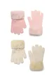Girls 2 Pack Gloves with Faux Fur Cuffs Girls 2 Pack Gloves with Faux Fur Cuffs